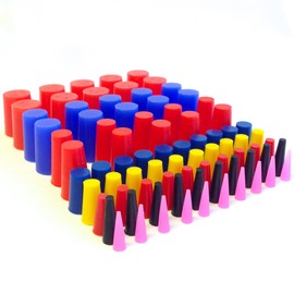 160pc High Temp Silicone Rubber End Cap and Tapered Stopper Plug Assortment Kit Powder Coat Coating Paint Masking Supplies
