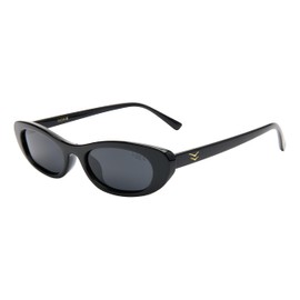 I-SEA Roxie Women's Sunglasses - Polarized Scratch Resistant Lenses (Black/Smoke)