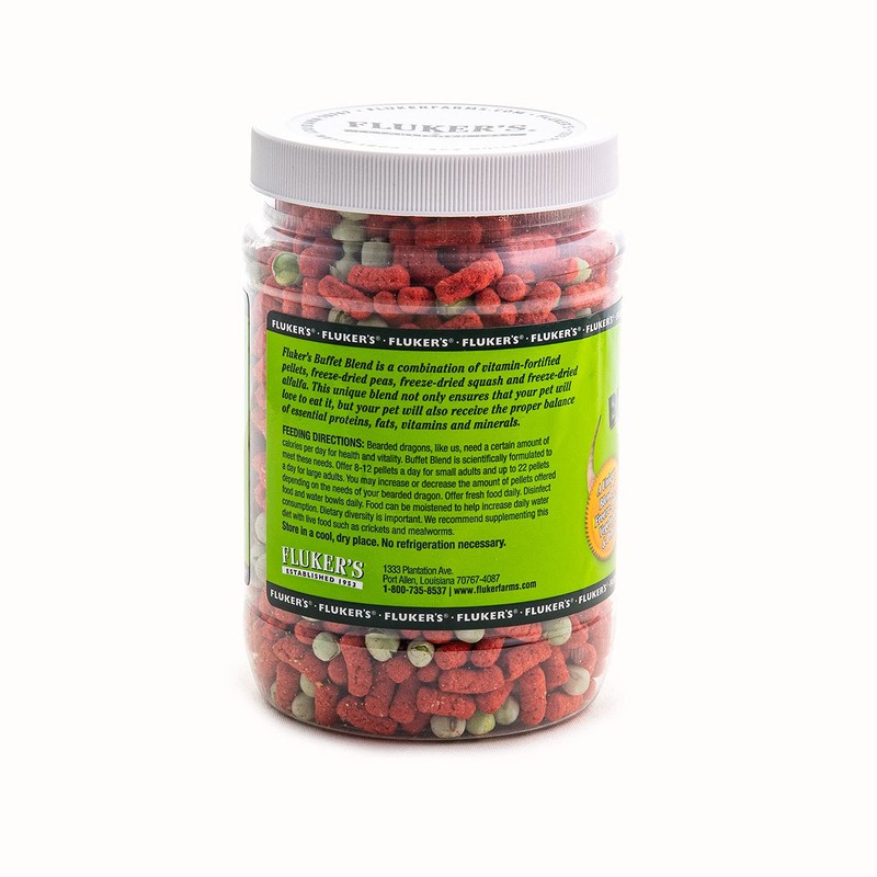 Fluker's Buffet Blend Adult Bearded Dragon Veggie Variety Diet, 7