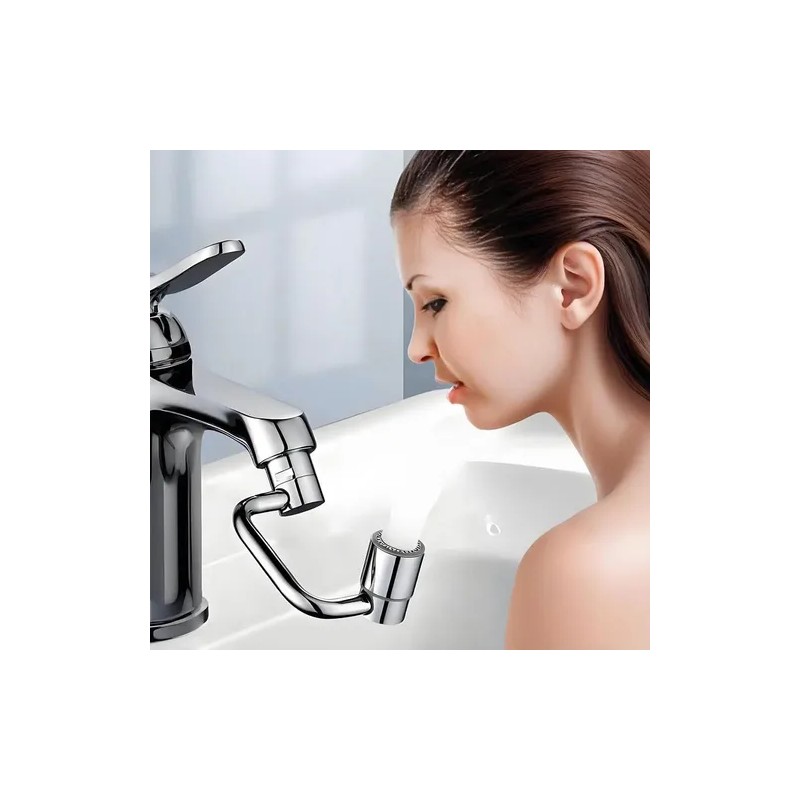 Extensor De Grifo Giratorio 1080° Con Aireador Para Lavabo