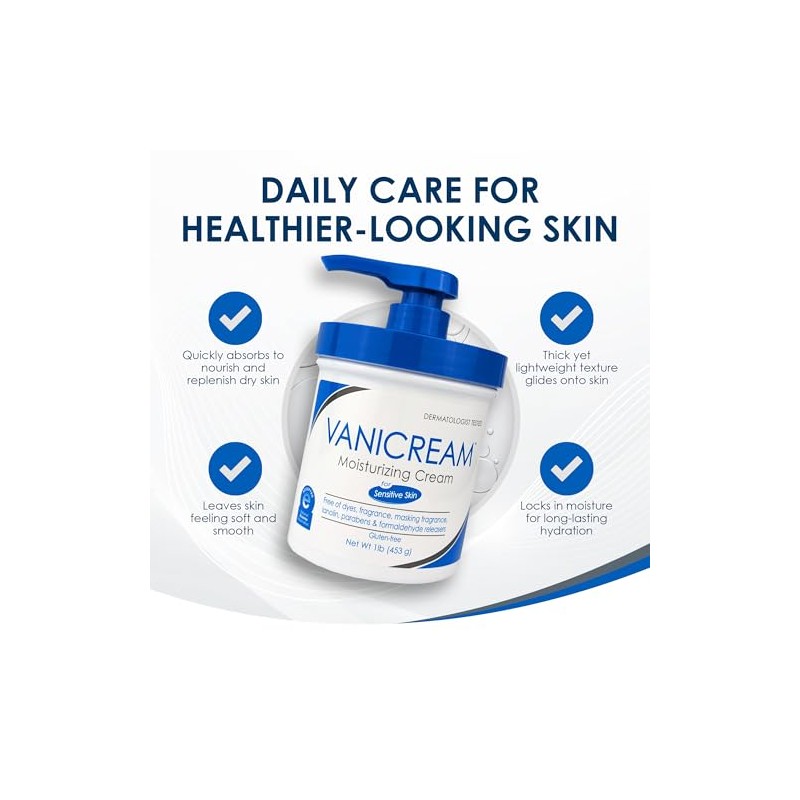 Vanicream Moisturizing Cream with Pump, 16 Ounce