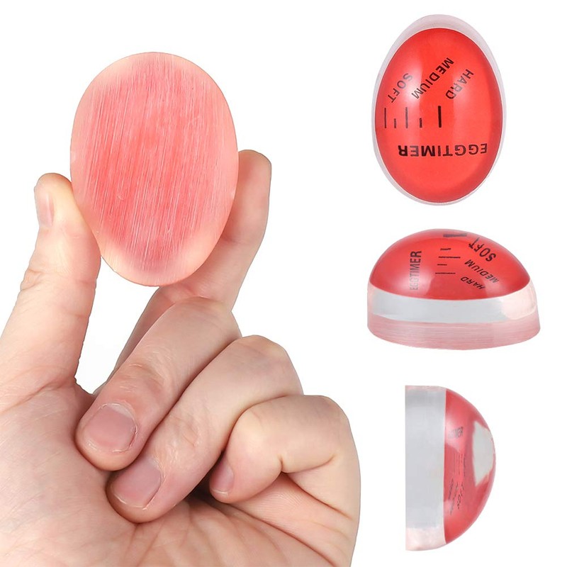 Provone 3pcs Egg Timer, Thermometer Color Changing Indicator Boiling Eggs