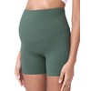 POSHDIVAH Pantalones cortos de yoga de maternidad para mujer, con