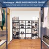 Mavivegue Extra Large Shoe Rack, 8 Tier 4 Rows 72-76