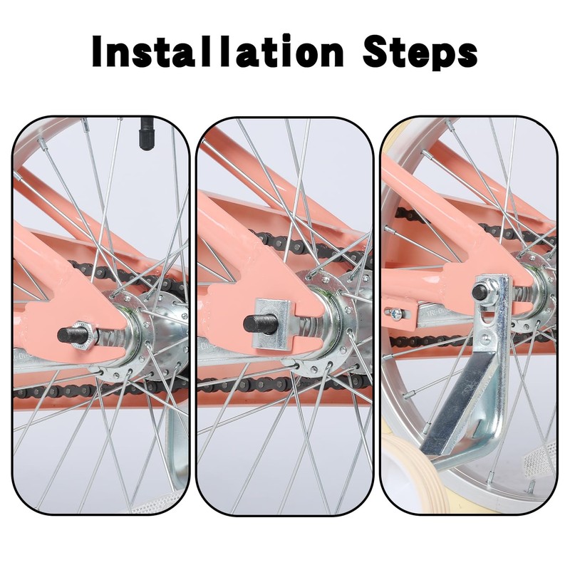 AVASTA training wheels bicycle stabiliser mounted Kit compatible for bikes