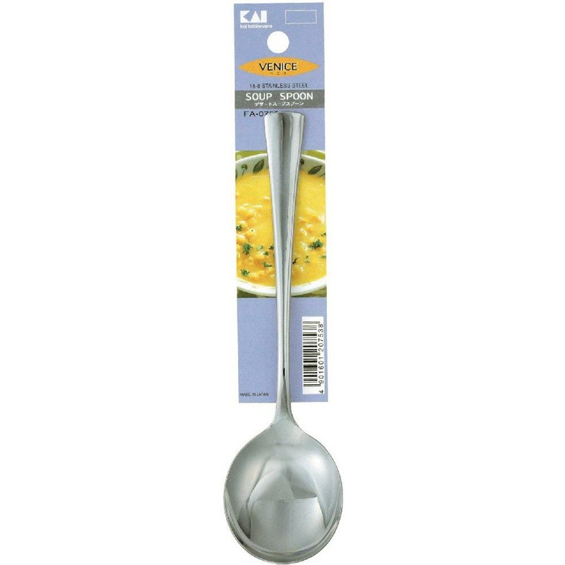 Kai Corporation FA-753 Venice Dessert/Soup Spoon