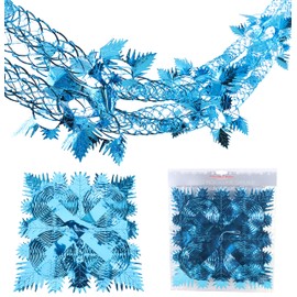 Christmas Concepts® 9ft x 1ft Large Square Foil Garland Festive Hanging Decoration – Christmas Trimming (Turquoise)