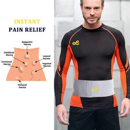 gagaiuco Umbilical Hernia Belt for Men and Women - Abdominal Support Bandage with Compression Pads - Navel, Abdominal and Abdominal Hernia Prevention Aid