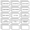 HVSWLY Waterproof Labels for Organizing, 48PCS Soap Dispenser Bottles Label