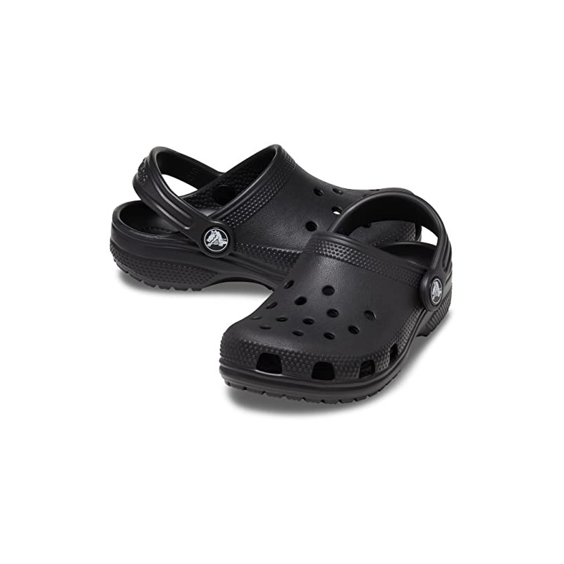 Crocs Crocs Kids' Classic Clog , Black/Black, 12 Little Kid,