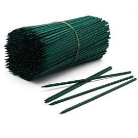 Royal Imports Green Wood Plant Stake, Floral Picks, Wooden Sign Posting Garden Sticks (Approx 100 Pcs) - 8 Inch