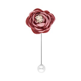 Men'S Brooch Pins Men'S Lapel Flower Pin Rose For Wedding, Flower Lapel Pins, Handmade Rose Flower Boutonniere Pins For Men Suit Wedding Groom. Boutonniere For Men Wedding Men Women Silver