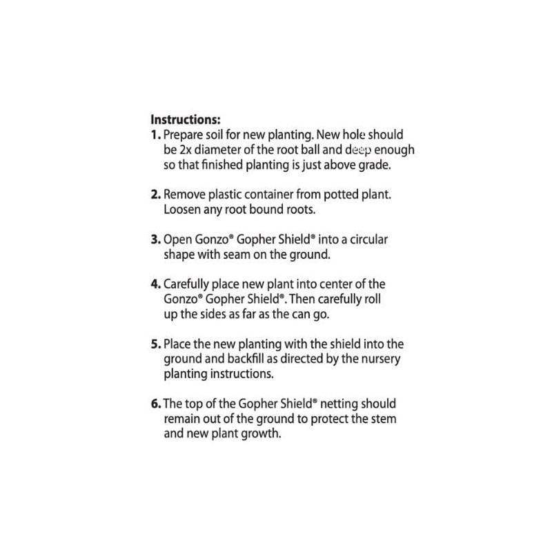 Gonzo 5036 Gopher Shield, Stainless Steel