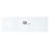 Fire Exit Arrow Up Sign (1mm Rigid Plastic, 300mm x