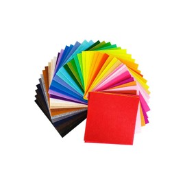 YFFSFDC 40 Colorful Felts, Wool Felts, Nonwoven Fabric Sheets, DIY Crafts, Materials, Kindergarten Decoration, Handmade, Thickness 0.04 inches (1 mm) (11.8 x 11.8 inches (30 x 30 cm)