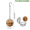 Fat Ball Bird Feeder,Ompinda 4 Pack Metal Hanging Bird Suet
