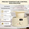 Digital Waxing Kit with Silicone Pot, Easy to Use, Beige