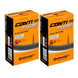 Continental Cross 28" 700x32-47c Inner Tubes - 42mm Presta Valve (Pack of 2 Tubes)