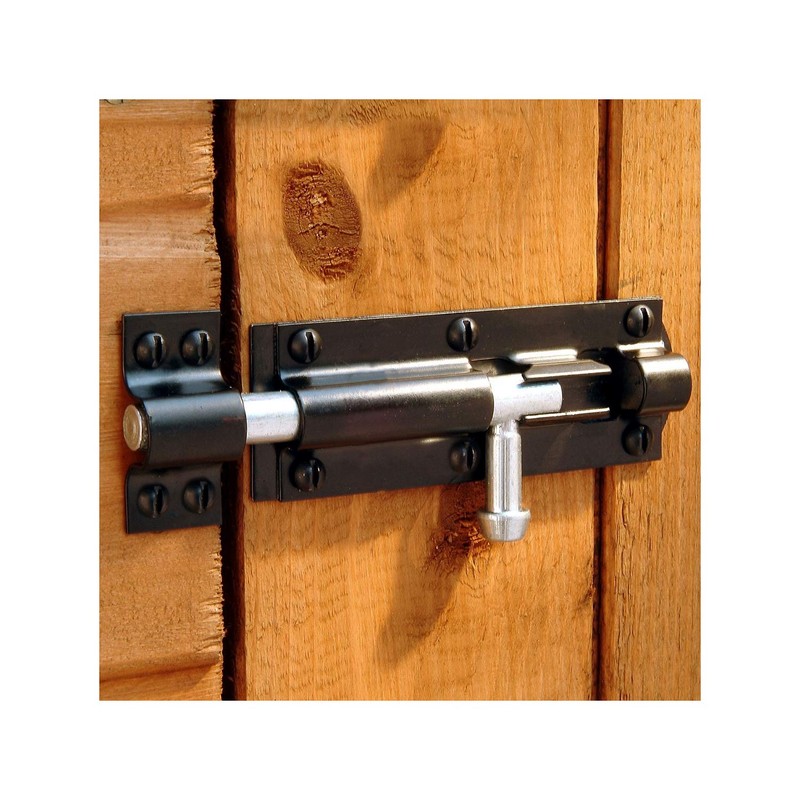 XFORT® 2 Pack Heavy Duty Tower Bolt Black 150mm (6"),