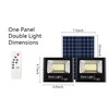 DuBom 30W-200W One for Two Solar Flood Light Outdoor Remote,