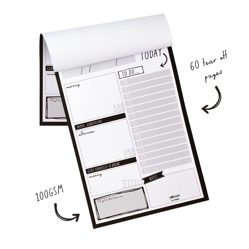 Pukka Pad, Carpe Diem Daily Desk Planner Pad with 60