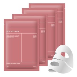 Mascarillas Faciales，Collagen Mask,Mascarilla de biocolágeno， Hidratación Duradera,Reduce los poros, Mejora la elasticidad. (4PCS)