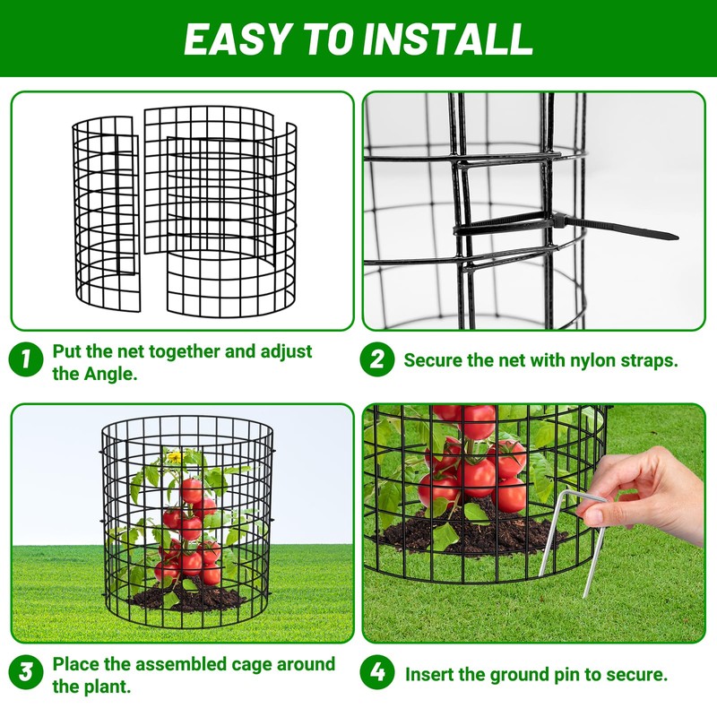 U0U 15PCS 5 Pack Plant Protector from Animals, Metal Mesh