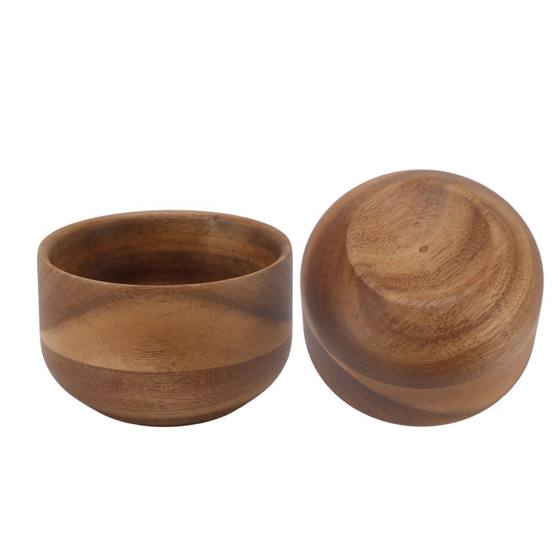 Wooden Men Shaving Bowl Burr Free Compact Shaving Cream Cup