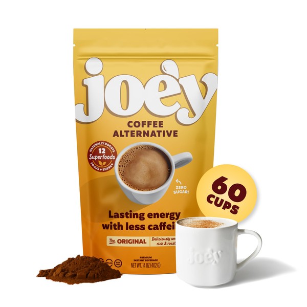 Joe'y Mushroom Coffee Alternative with Cacao and Dandelion Root, Chicory