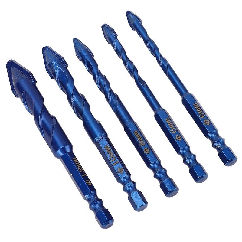 5Pcs Crooked Head Eccentric Drill Special High Strength Twist Bit