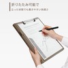 Binder A4 Clipboard Folder, Bi-Fold PU, Conference Pad Clip File,