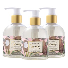 ROMIIE ZOI Liquid Hand Soap with Gift Box - Coconut - 260ml/ 8.7 fl.oz(Pack of 3)