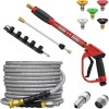 Unbranded 5000PSI Pressure Washer Gun 25FT 4800PSI Pressure Washer Hose