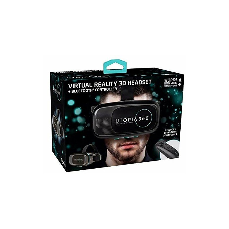 ReTrak EUVRC Utopia 360Degree Virtual Realty Headset with Bluetooth Controller