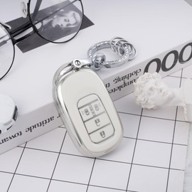 [Unhoke] N-BOX Custom JF5 JF6 Key Case, Compatible with Honda New Step Wagon, Key Cover, NBOX JF5, JF6, Civic ZR-V, Vezel, Keychain, Sliding Doors on Both Sides, Made of TPU, Good Texture, Luxury