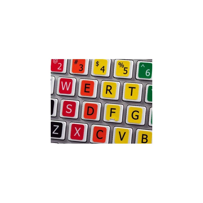 NEW LEARNING LARGE LETTERING COLORED UPPER CASE ENGLISH US DECALS