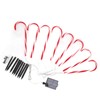 Christmas Candy Cane Light 1 for 8 Solar Candy Cane