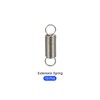 METALLIXITY 10PCS 0.4x4x15mm Stainless Steel Extension Spring Wire for Home