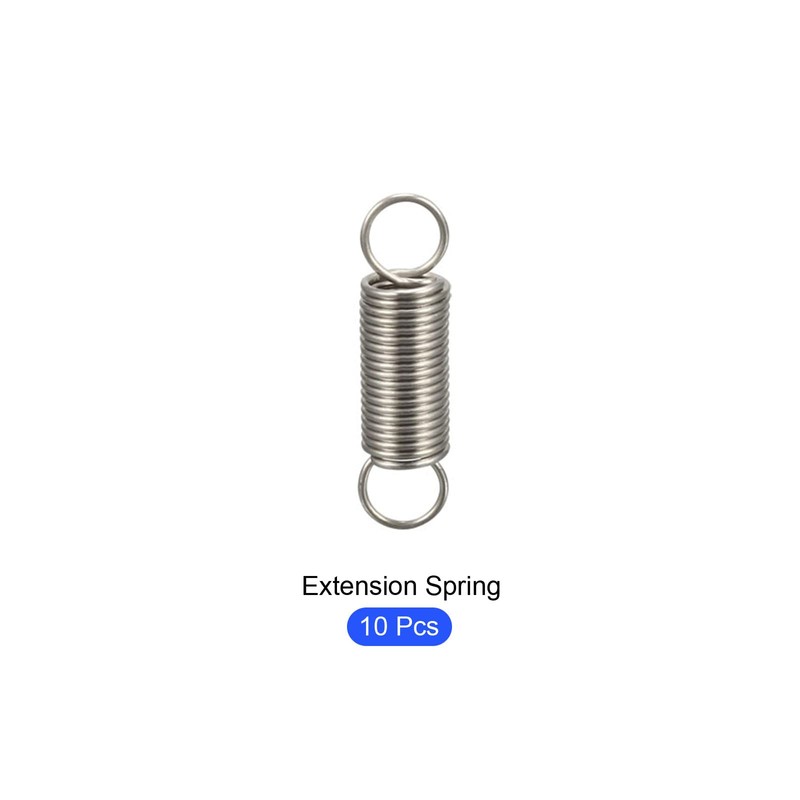 METALLIXITY 10PCS 0.4x4x15mm Stainless Steel Extension Spring Wire for Home