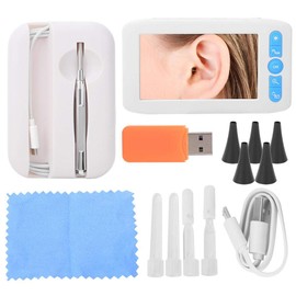 Ear Cleaning Endoscope Camera 4.3 Inch IPS 720P High Definition 6LED Waterproof Visual Otoscope Ear Inspection Tool
