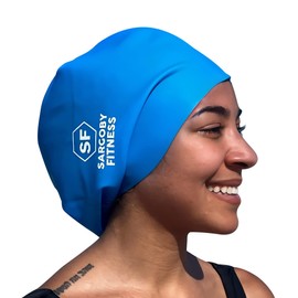 Sargoby Fitness Swimming Cap Long Hair for Long Hair Dreadlocks Braids Locs Swimming Cap Dreadlocks Swimming Cap Long Hair Extra Large Swimming Cap
