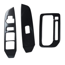 HYJOUM MA27S / MA37S Type Suitable for Suzuki Solio, December 2020 - Interior, Door, Window Button, Switch Panel, Gear-shift Lever Cover, Garnish, Multimedia, Instrument Panel Cover, Set (Carbon