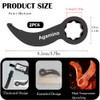 Agamino 2PCS Pry Bar Wrench Adaptor Head, Crowbar Adapter Head