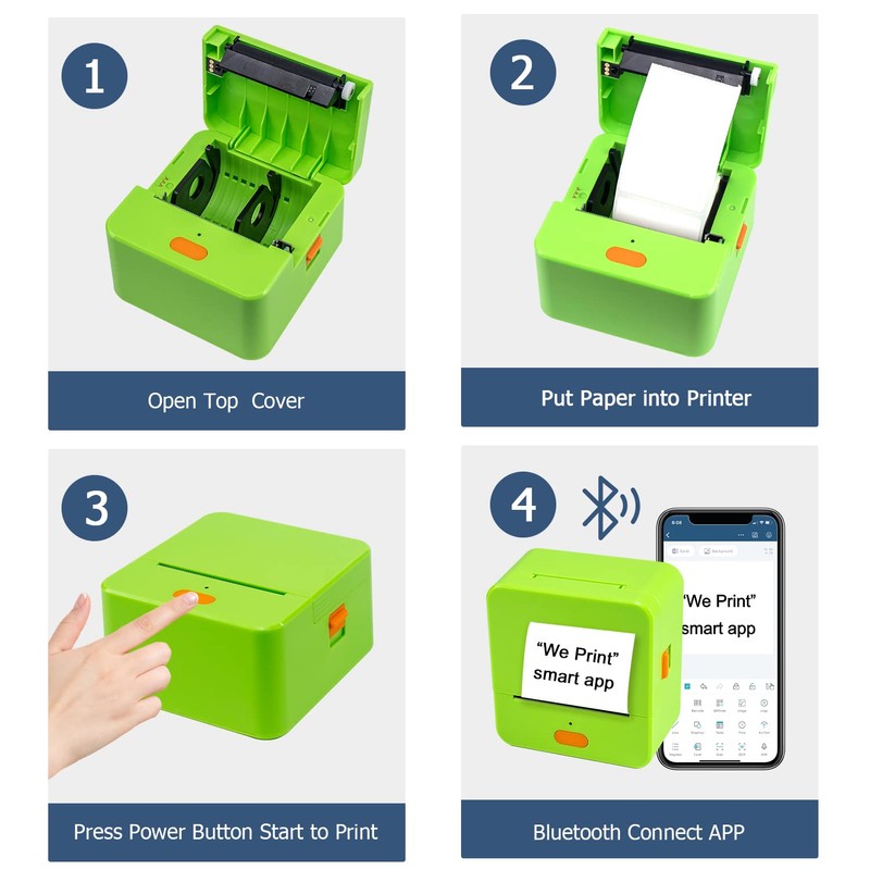 NETUM P58C Mini Label Printer - Portable Barcode Label Maker