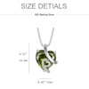 Aprila Women Heart Necklace 925 Sterling Silver Pendant with Chain
