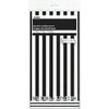Black Striped Plastic Tablecloth, 108" x 54"