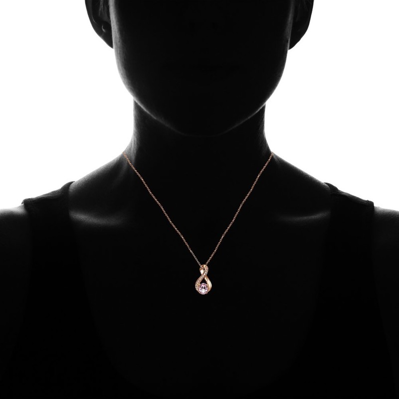 Plata de Ley Chapados en oro rosa imitación Gemstone Oval