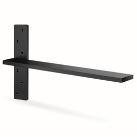 Floating Shelf Bracket Heavy Duty 1/2" Thick Free Hanging Countertop Support Bracket 1 Pack 18" Lx2.5 W Hidden Shelf Bracket for Floating Wall Countertops, Bars, Desks, Bench Seats, Vanities, Mantels