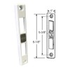 Generic Sliding Patio Door Keeper (Strike Plate), White, HA0208SKWH