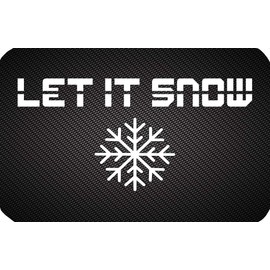 "Let It Snow" or "Pull It Through" or "Finally Weekend" Card in Carbon Lock in Debit Card/ID Format for Your Wallet Snuff Snuff Bullet (Mixed Order, Pack of 8), Colourful, Carbon look